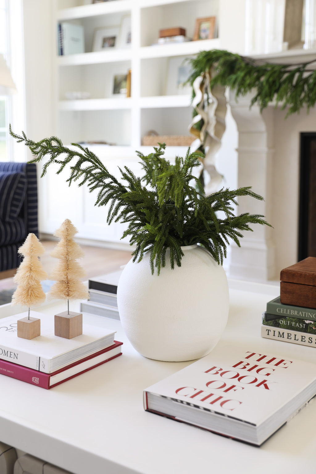 Cream Sisal Bottle Brush Trees, christmas decor, christmas tree decoration, holiday decor, christmas decor for coffee table, christmas decor for entry, neutral christmas decor, coastal christmas decor, coastal holiday decor