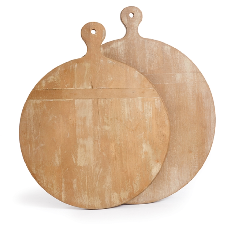 WHITEWASH ROUND CHARCUTERIE BOARDS