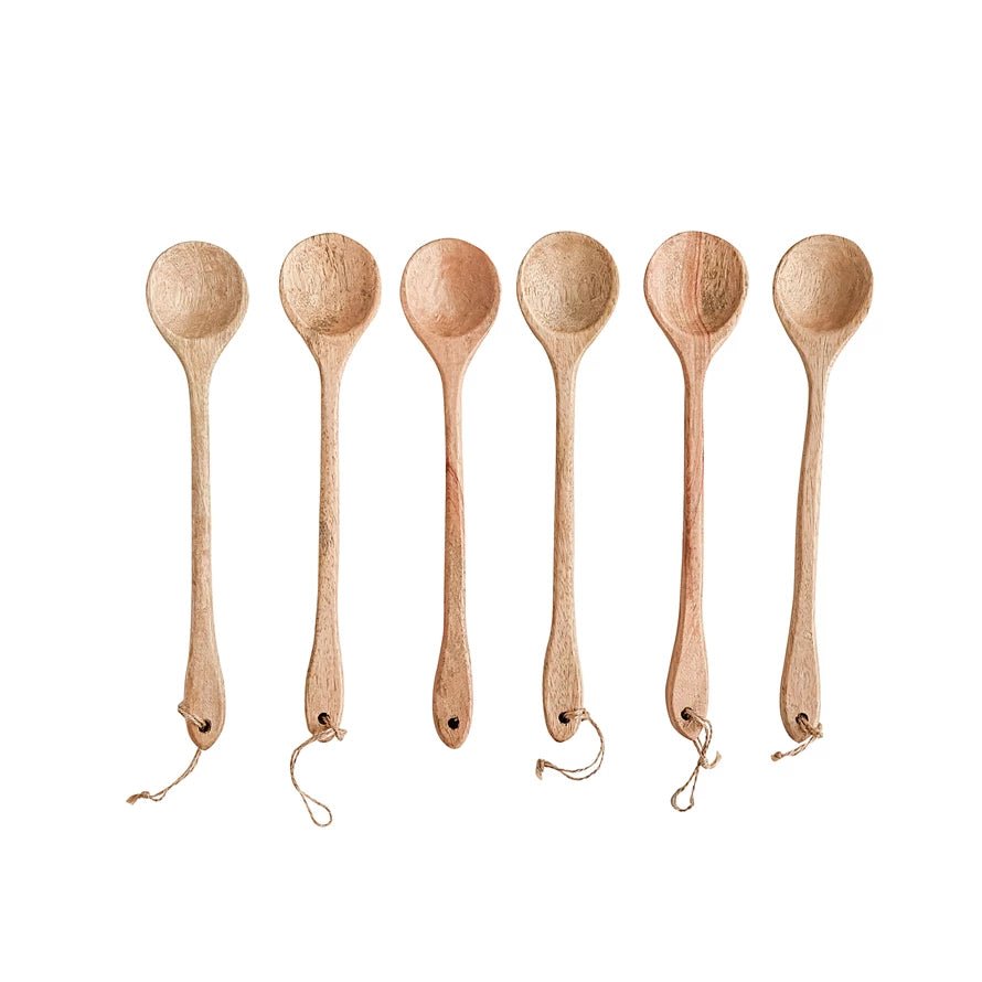 HAND-CARVED WOOD SPOON