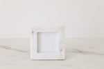 White Marble Square Picture Frame 4x4"