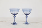 LIGHT BLUE RIALTO COUPE GLASSES, SET OF 2
