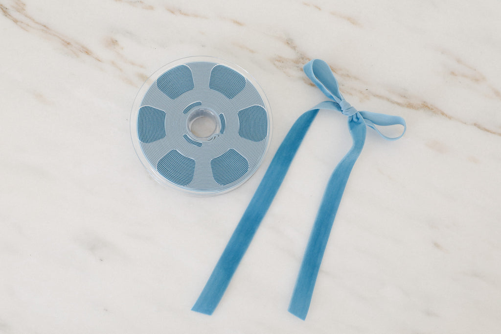 Williamsburg Blue Swiss Velvet Ribbon