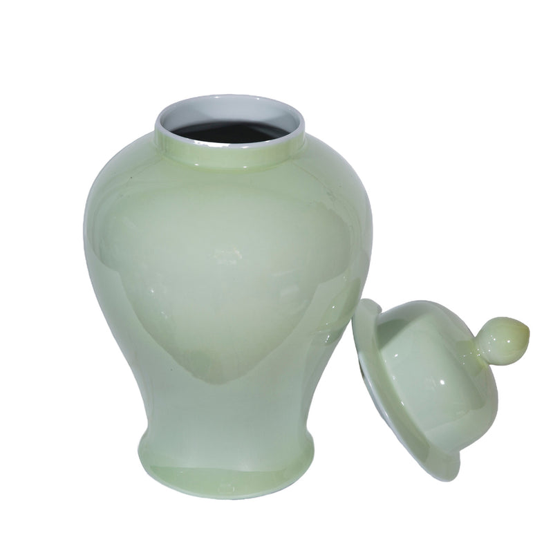 Spring Green Temple Jar