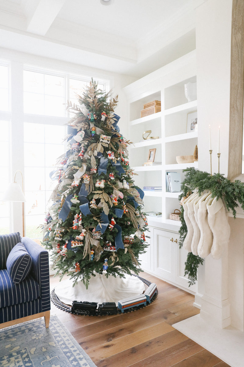 Dusty Blue Velvet Holiday Ribbon