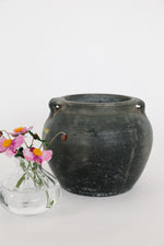Vintage Pottery Water Jar With Handles