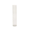 Ribbed Taper Glass Candle Holder