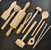Kids Wooden Cookware Play Set, 9 pieces