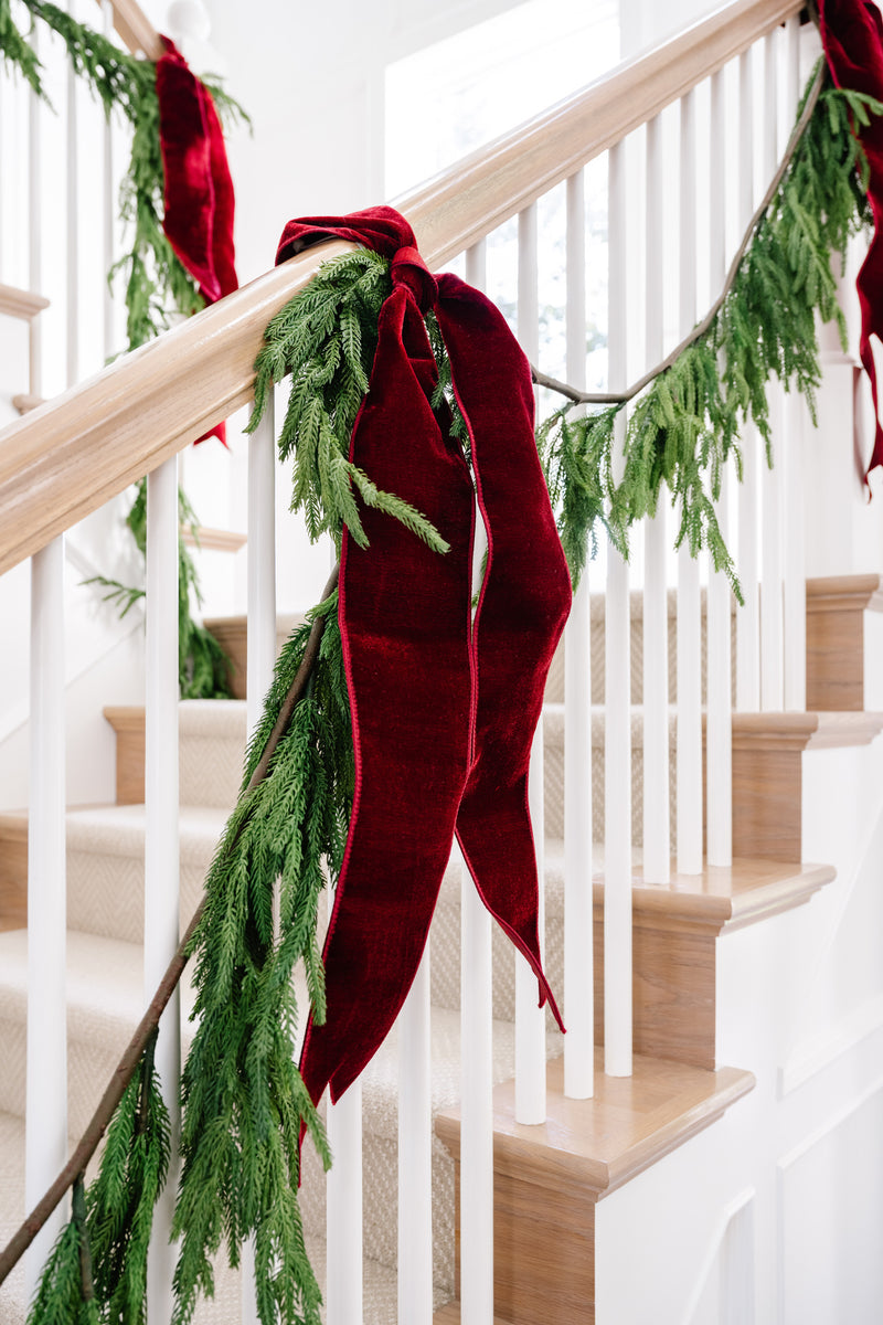 Ruby Red Velvet Holiday Ribbon