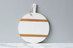 WHITE ROUND CHARCUTERIE BOARD